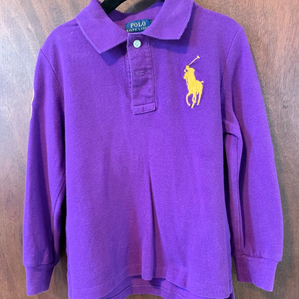 Ralph Lauren Cotton Mesh Polo Shirt 4T